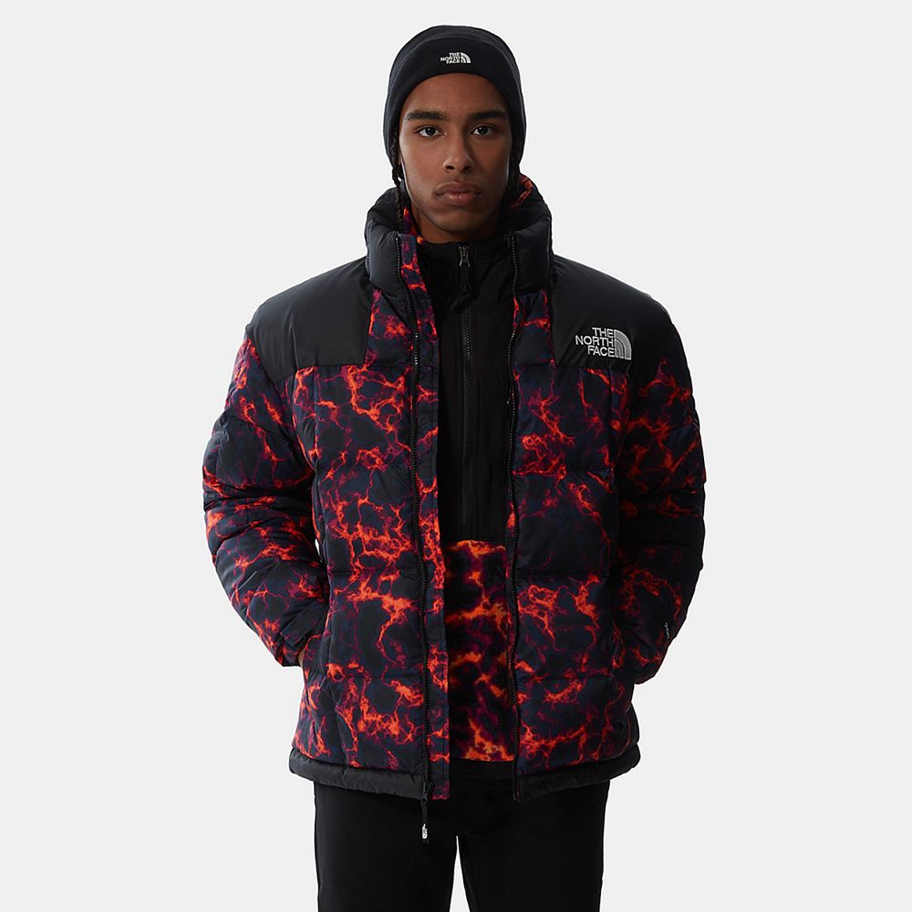 The North Face Winter Jacket Mens Australia - The North Face Lhotse Black Camo Print (IGC-683045)